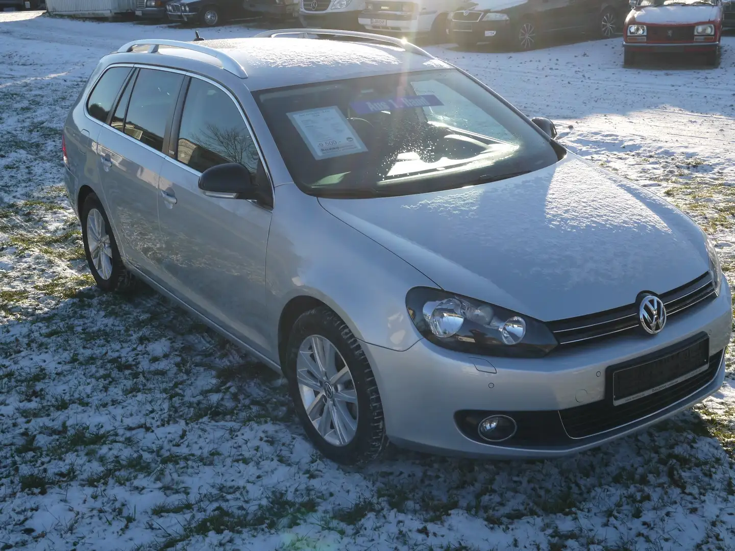 Volkswagen Golf Variant Style 1.4TSI*1.Hd+Sh-gepfl.*AHK*PDC*sauber* Silber - 2