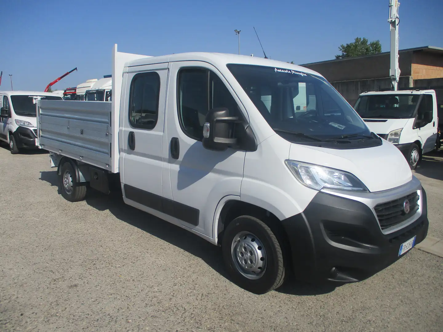 Fiat Ducato 2.3 M-JET 130CV E6 DOPPIA CABINA 7P CASSONE FISSO Bianco - 1
