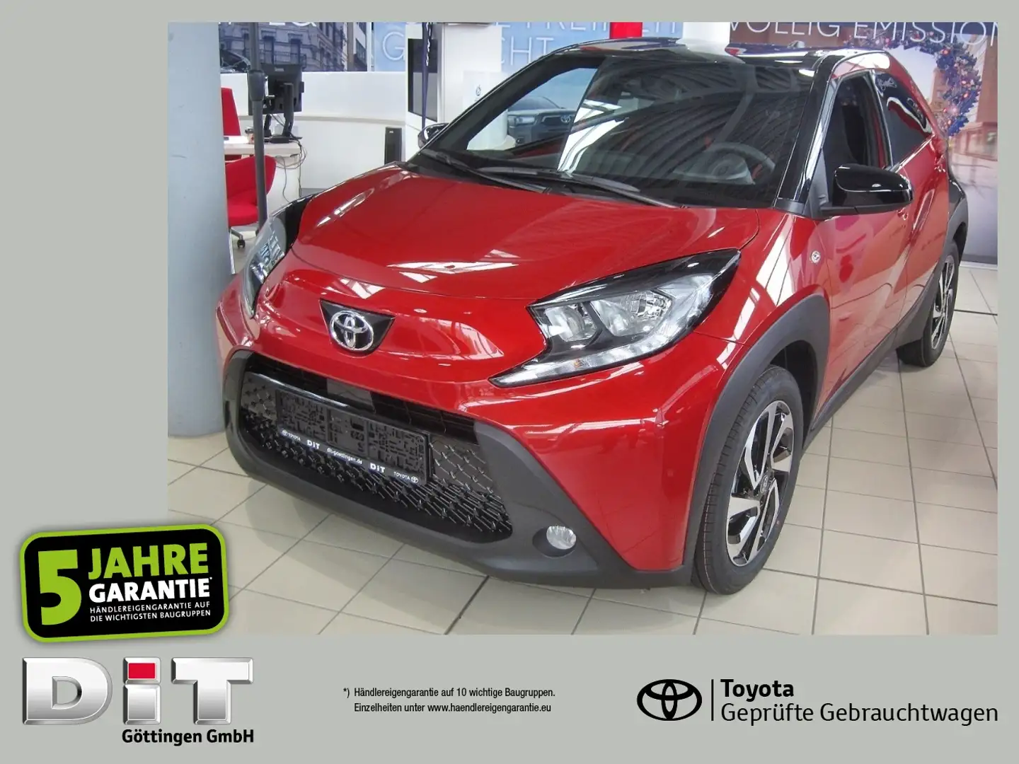 Toyota Aygo X 1.0l Teamplayer CVT Klima., FLA SpurH KAM Roşu - 1