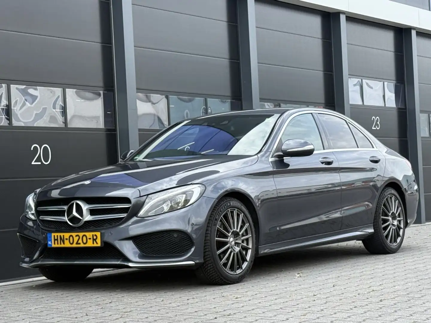Mercedes-Benz C 220 C220 CDI AMG Hade-Up Leer EURO-6 Grijs - 1