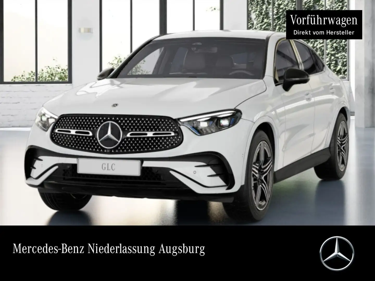 Mercedes-Benz GLC 200 4M AMG+NIGHT+360+AHK+TOTW+KEYLESS+9G Blanc - 1
