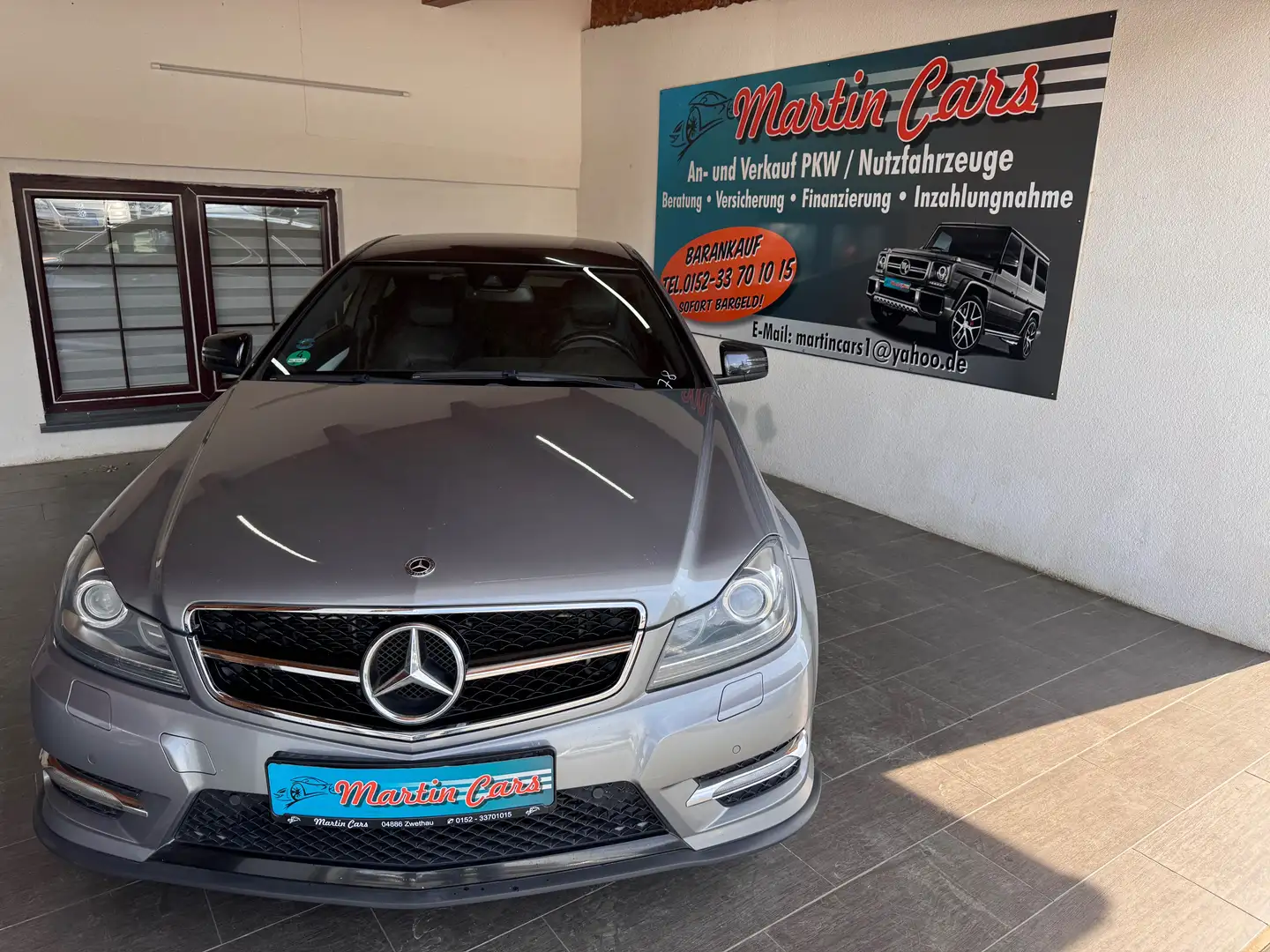 Mercedes-Benz C 180 AMG-Fuehrung/Optik TUEV 08/2026 TEILLEDER Climatik Silber - 2