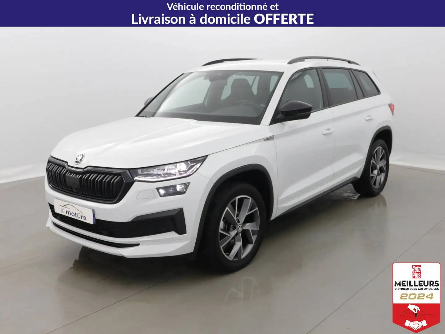 Skoda Kodiaq 1.5 TSI 150 ACT DSG7 Sportline Blanc - 1