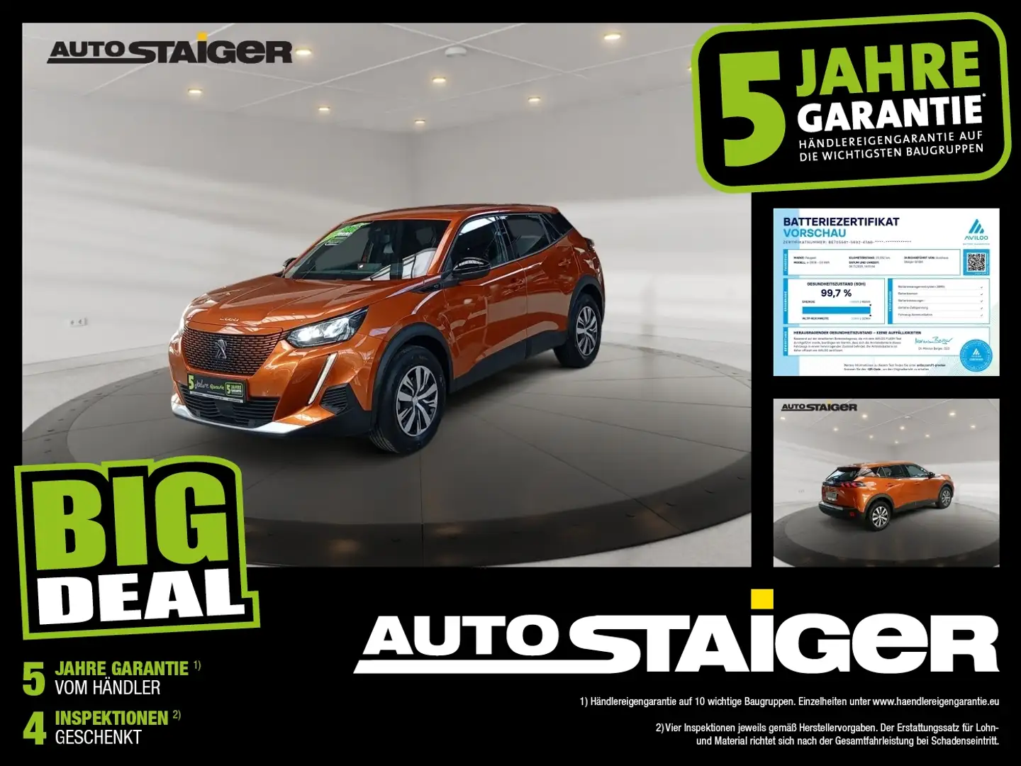 Peugeot 2008 e-Active Pack LED*Klimaautomatik*SHZ* Orange - 1