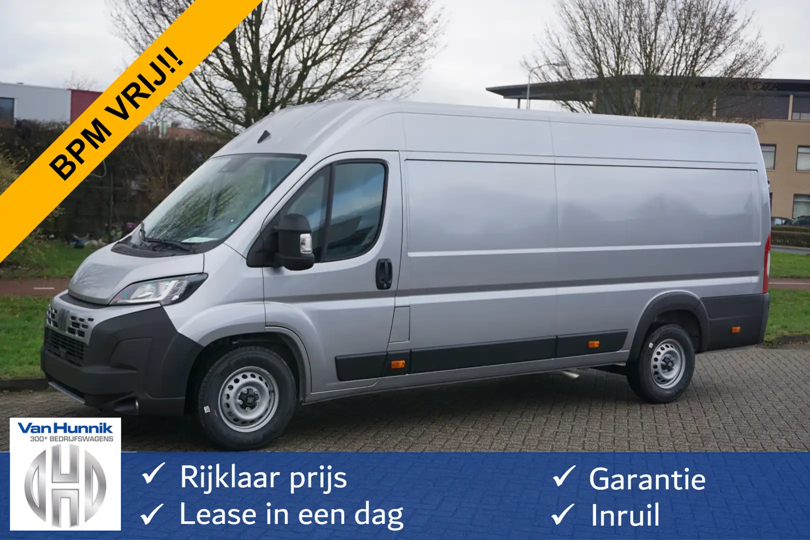 Fiat Ducato Maxi 35 2.2 180PK L4H2 EAT8 AUT BPM VRIJ!! Clima, Zilver - 1