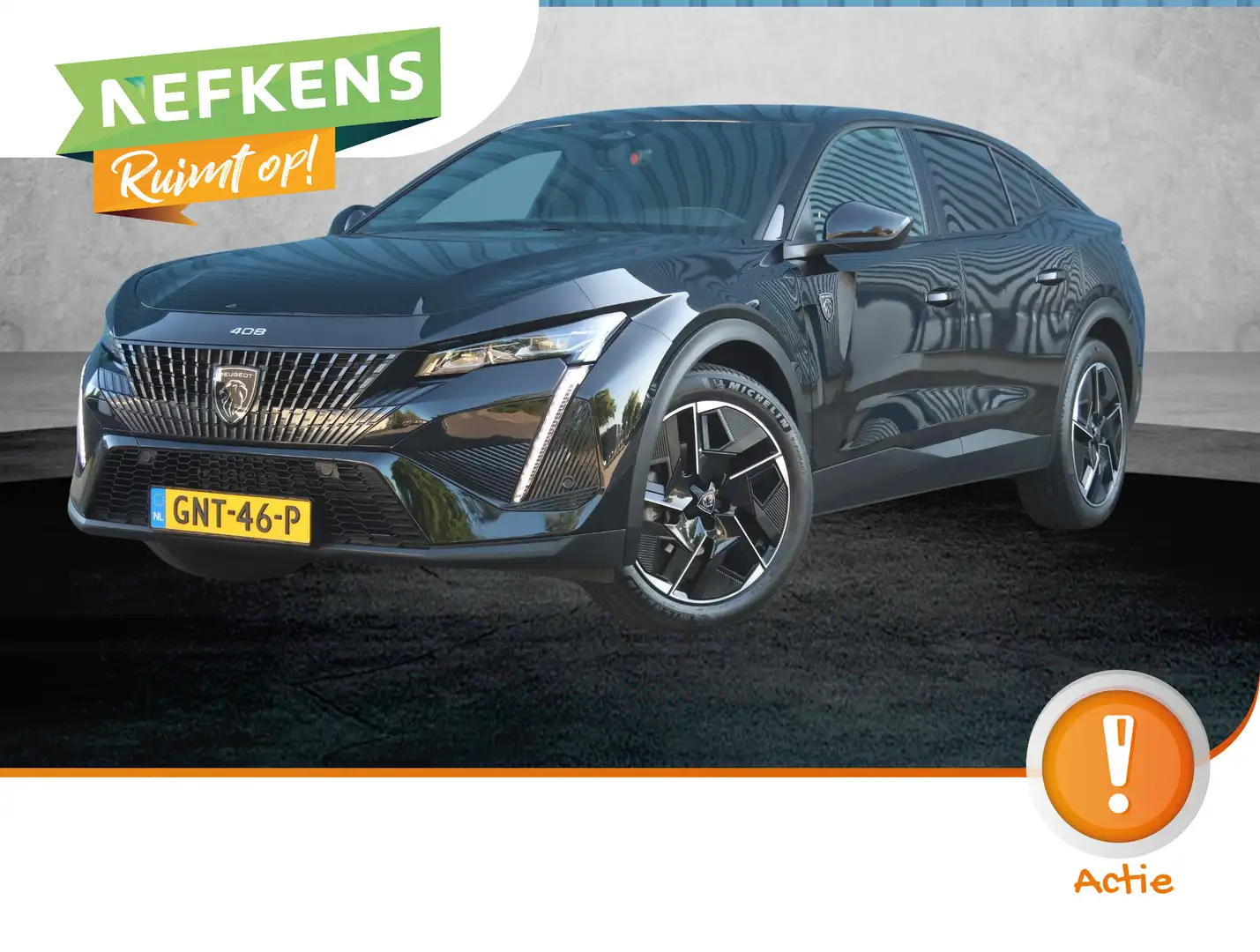 Peugeot 408 1.2 Hybrid 136PK e-DCS6 GT | AUTOMAAT | AppleCarpl Zwart - 1