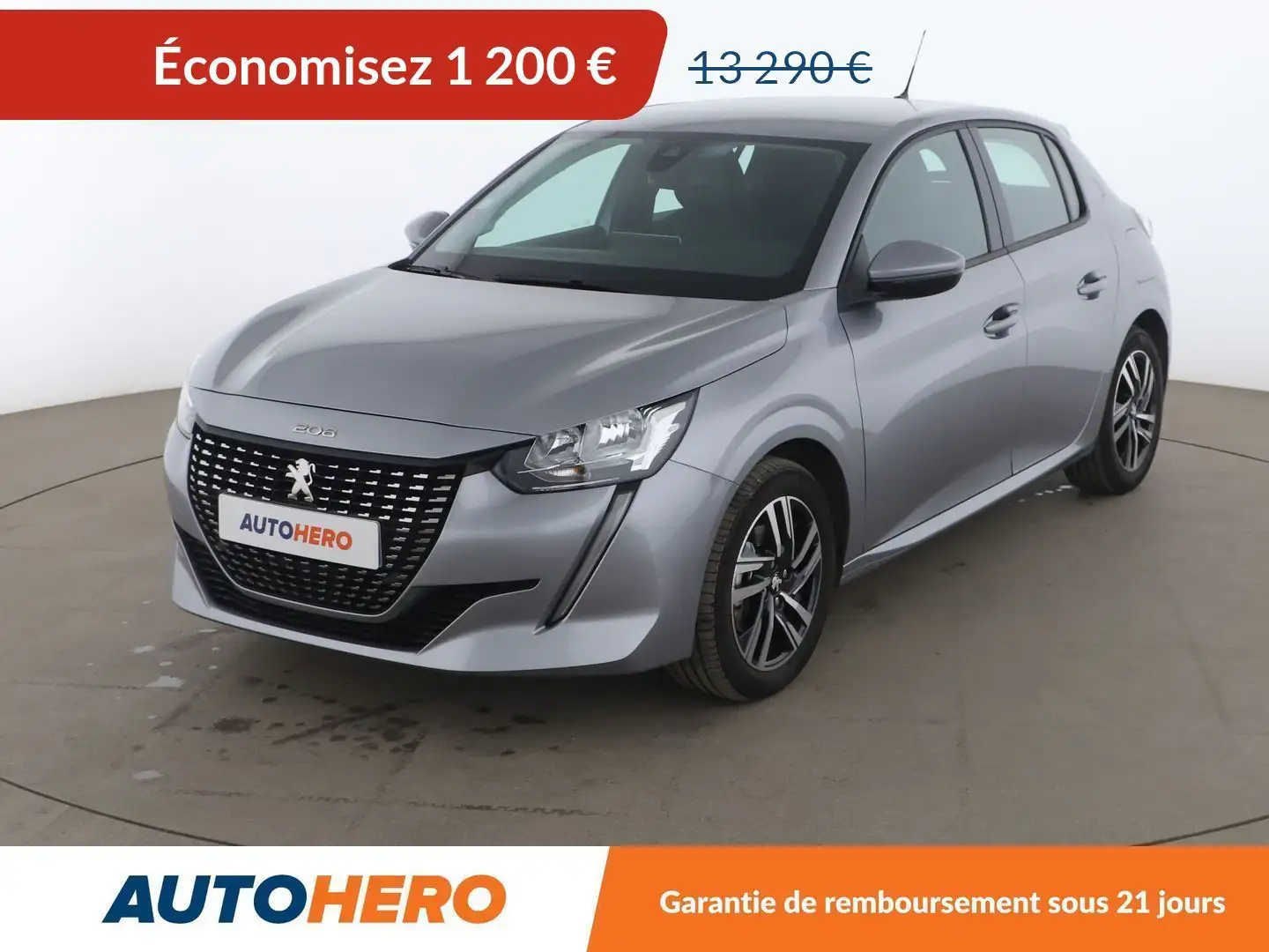 Peugeot 208 1.2 PureTech Allure Gris - 1