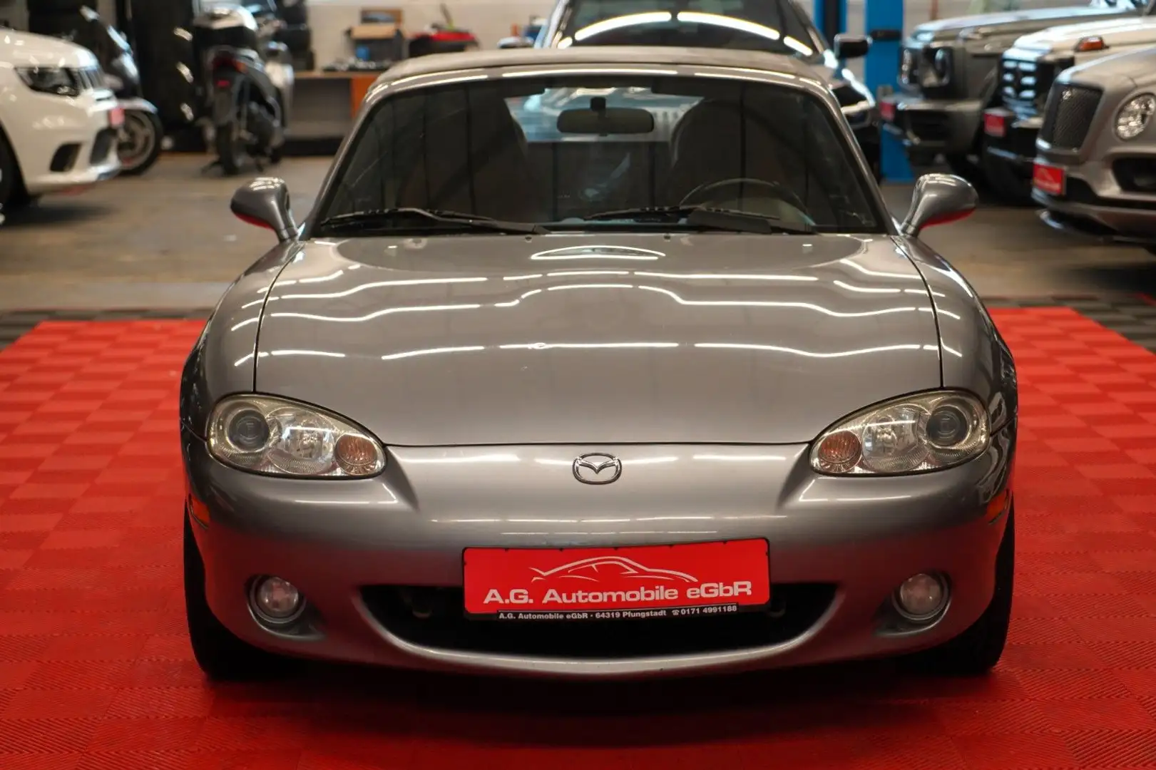 Mazda MX-5 Cabrio 1.6 *2.Hand*Sizheizung*Leder*USB-AUX Gris - 2