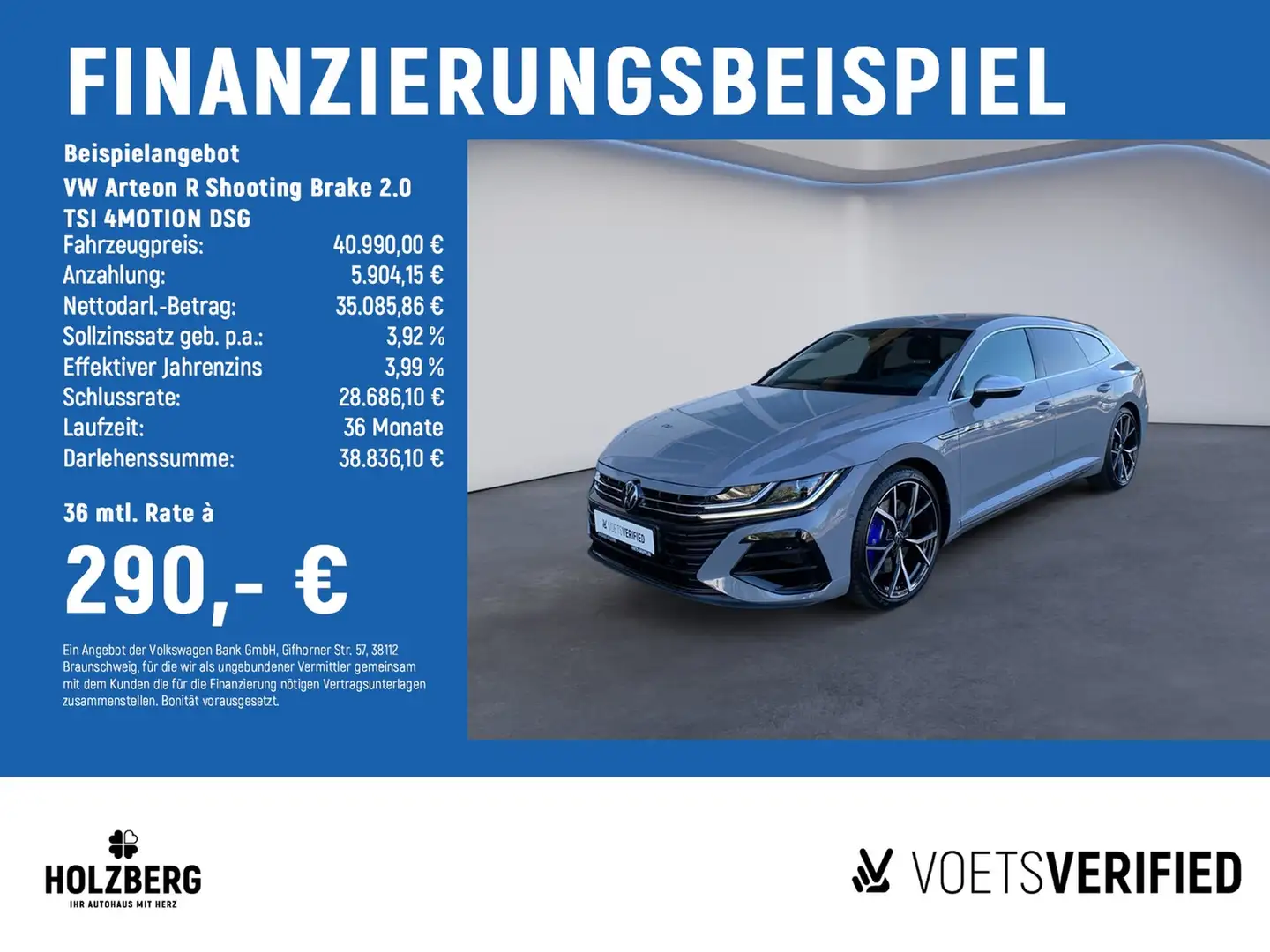 Volkswagen Arteon R Shooting Brake 2.0 TSI 4MOTION DSG AHK+NAVI+RFK Gri - 2