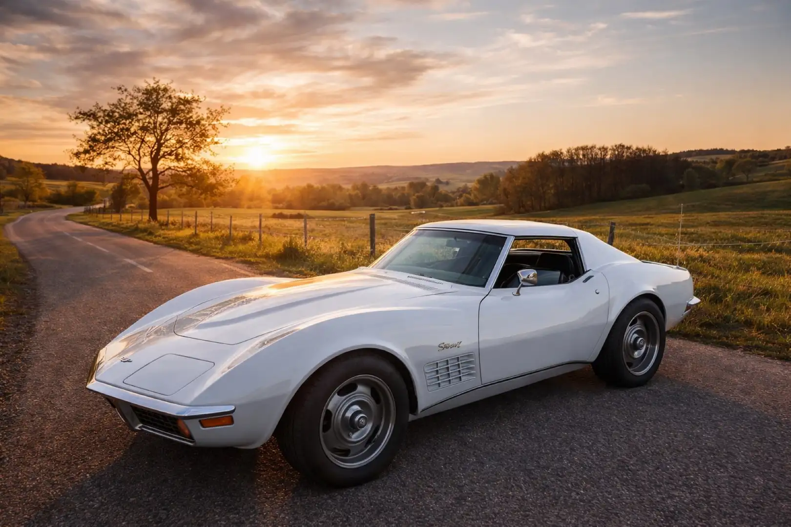 Corvette C3 Top Zustand - Matching Numbers Weiß - 1