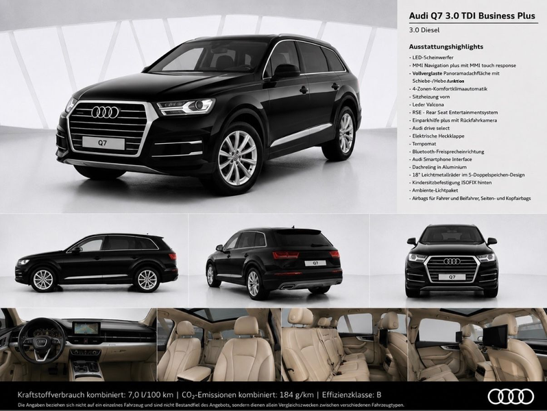 Audi Q7 3.0 TDI quattro 2.H LED BI-XEN PANO FOND TV