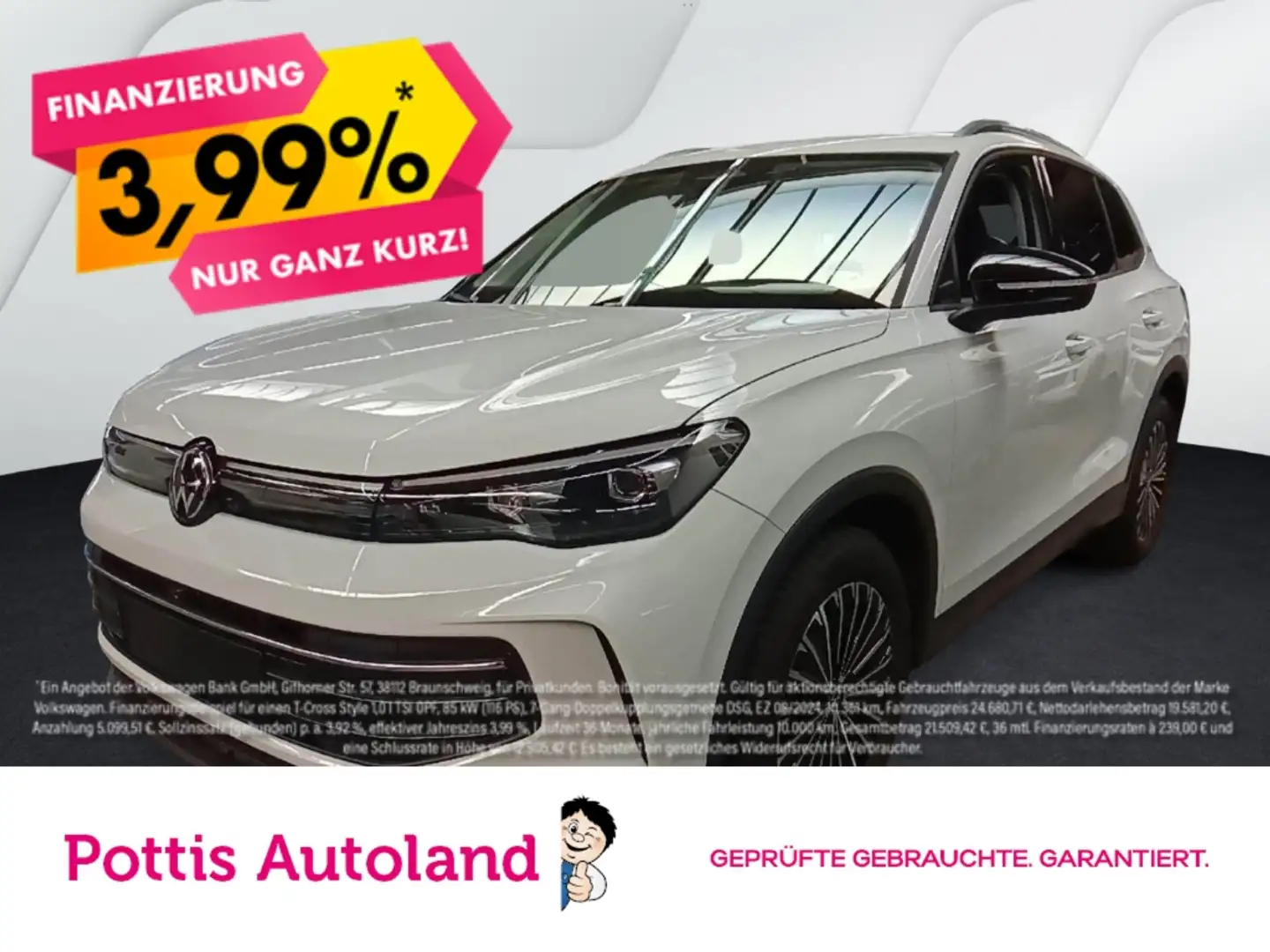 Volkswagen Tiguan 2.0 TDI DSG GOAL AHK NAVI PDC LED+ Weiß - 1