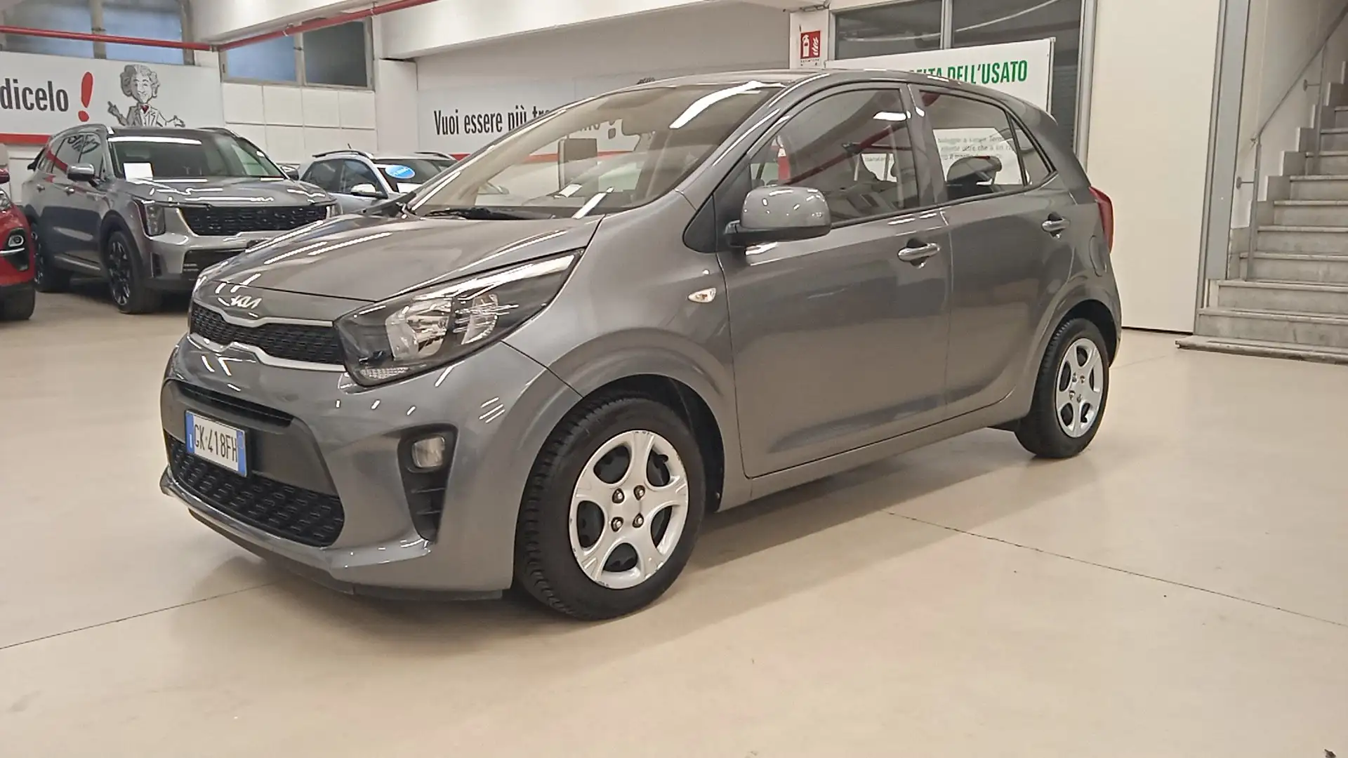 Kia Picanto 1.0 DPi GPL Urban Techno&Comfort Pack Grijs - 2