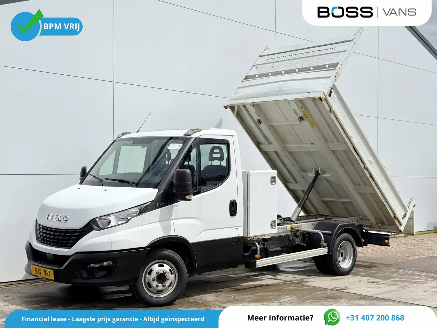 Iveco Daily 35C12 2.3 L3 Kipper Dubbellucht 3.5t Trekhaak Airc Wit - 1