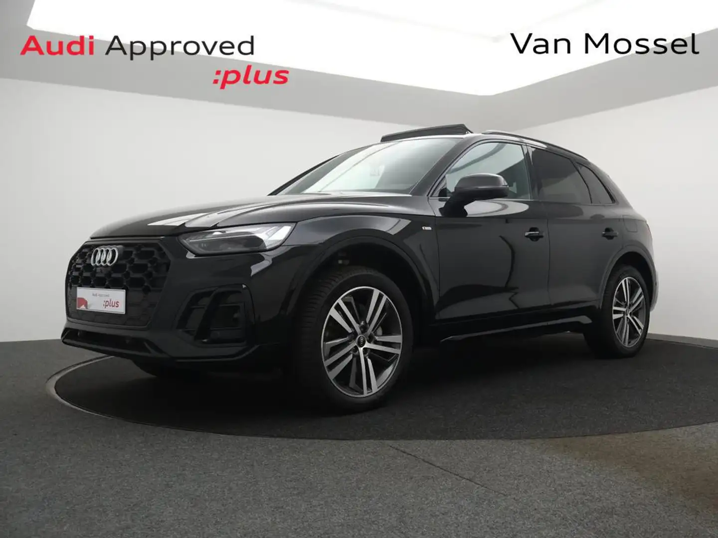 Audi Q5 PHEV Audi Q5 3XS-LINE 50TFSIe QUATTRO 299PK *AUTOMAAT*PANO*SHADOWLOOK*BLTH*CRUISE*ZETELVERWARMING*AFGEPLAT STUUR*DIGITAL Noir - 1