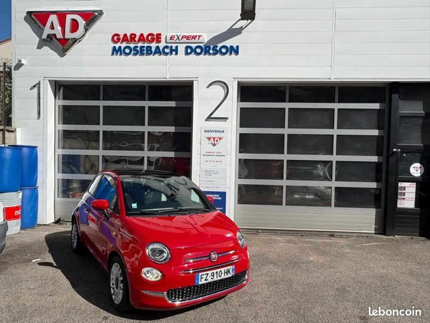 Fiat 500 Hybride 2021 1 ère main parfait état Rood - 1