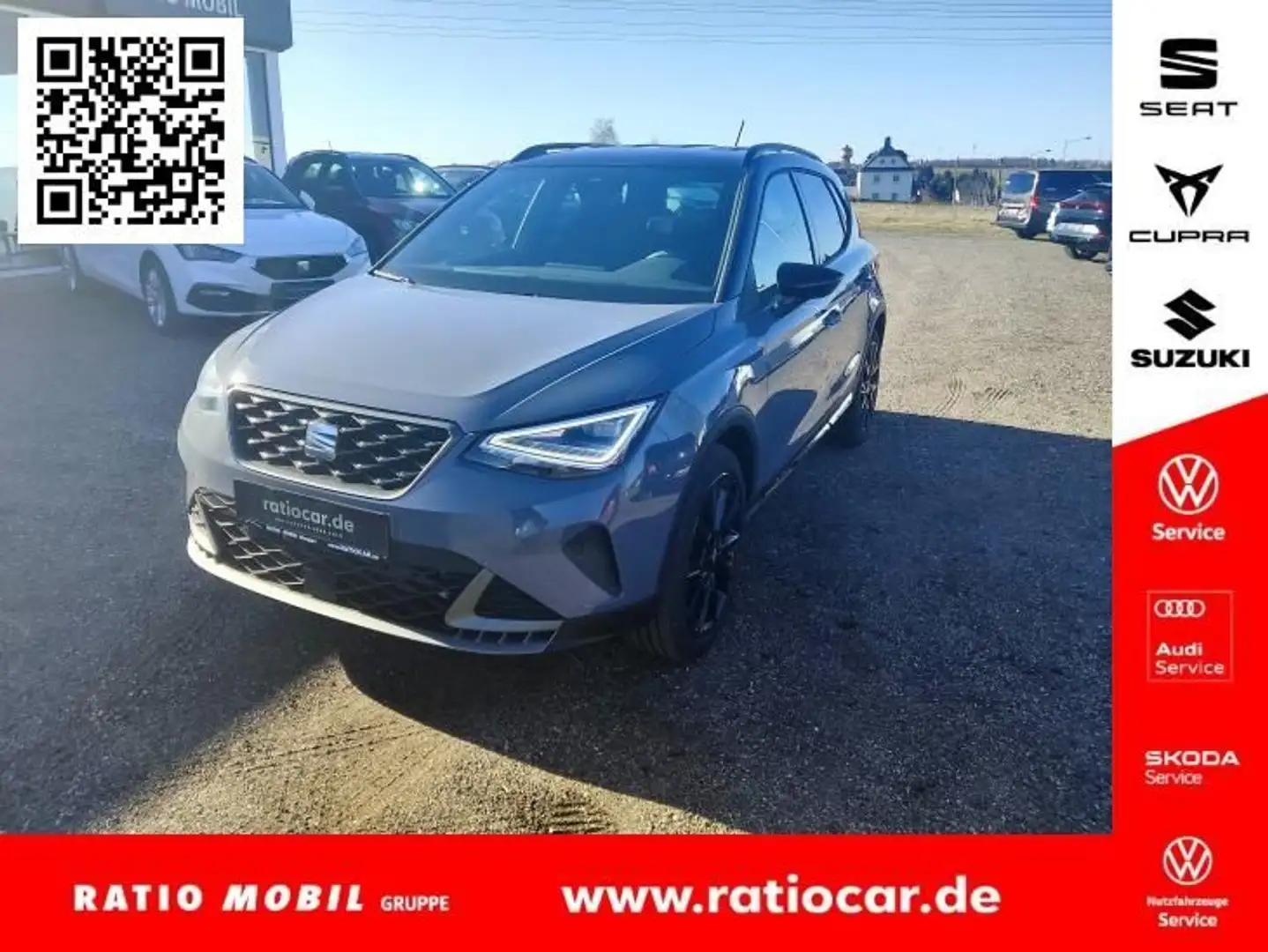 SEAT Arona ARONA FR BLACK EDITION 1.0 TSI DSG NAVI SITZH. Gris - 1