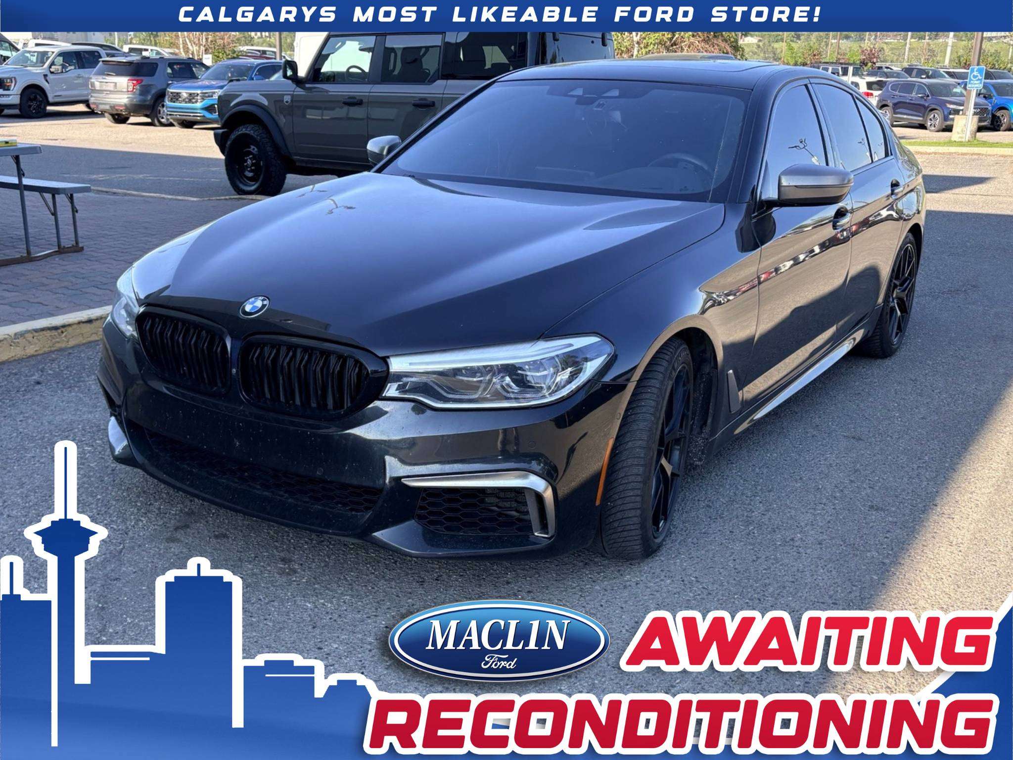 Black 2018 BMW 5 Series Sedan All-Wheel Drive 8-Speed Automatic