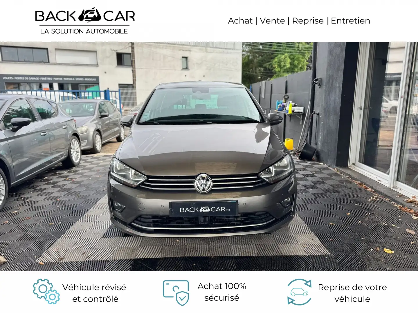 Volkswagen Golf Sportsvan 2.0 TDI 150 FAP BlueMotion Technology DSG6 Carat Gris - 2