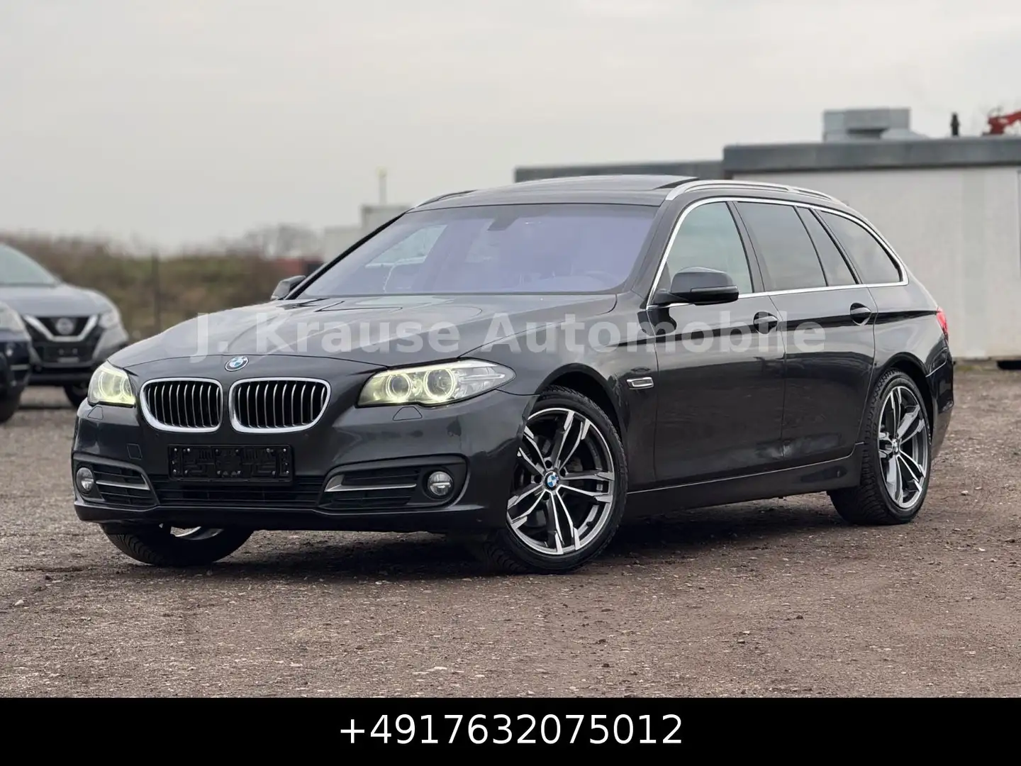 BMW 520 d Touring Aut. 6WB Pano Xen Nav AHK Gris - 1