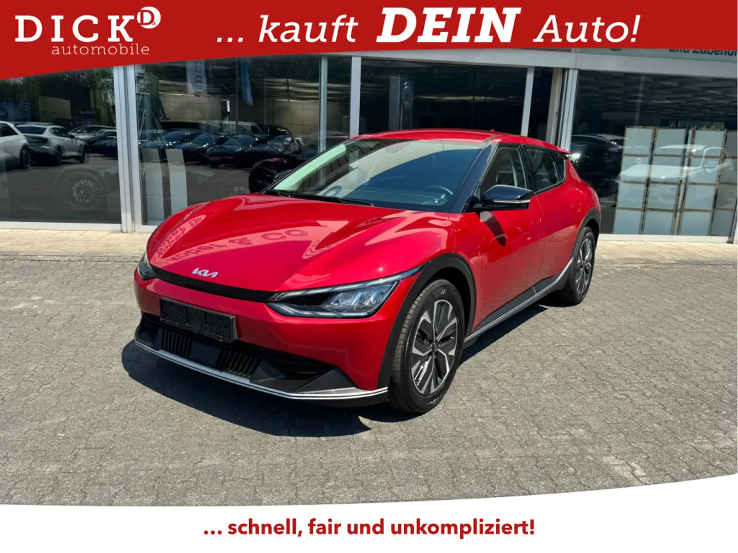 Kia EV6 2WD WERKSGAR+NAVI+LED+SHZ+KAMERA+ACC+WP+19 Rot - 1
