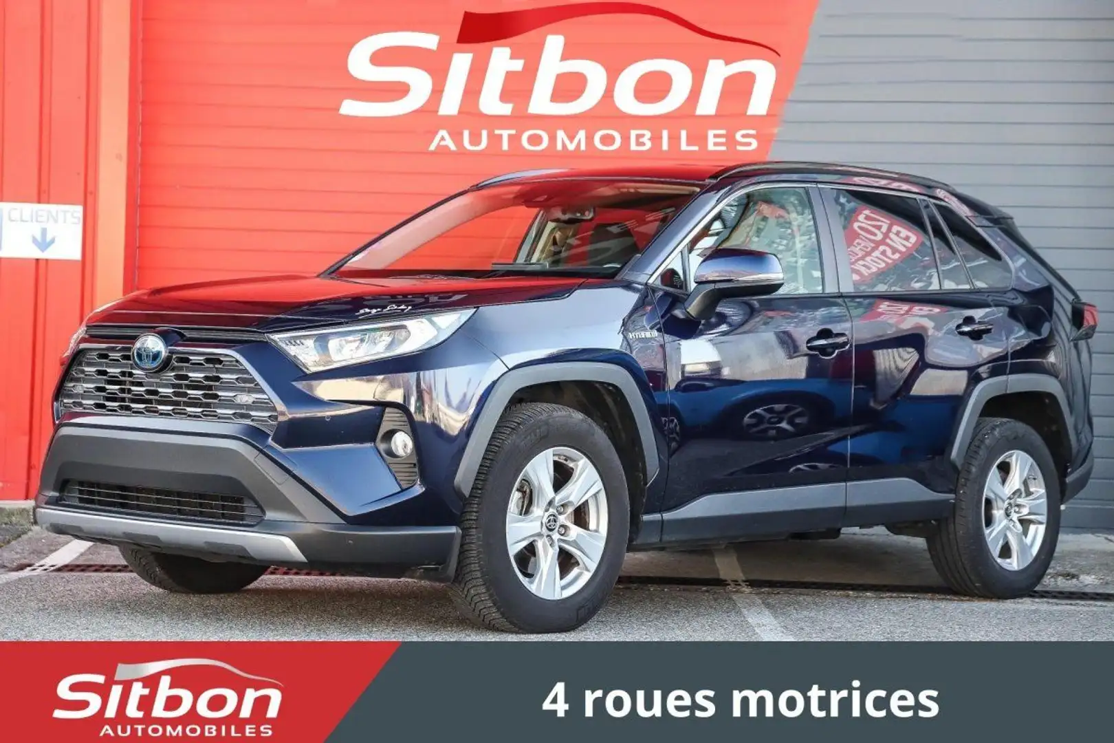Toyota RAV 4 RAV 4 V 2.5 222 HYBRIDE AWD 4X4 4WD LOUNGE CVT CUIR SIEGE ELECT A MEMOIRE SIEGE CHAUFFANT Bleu - 1