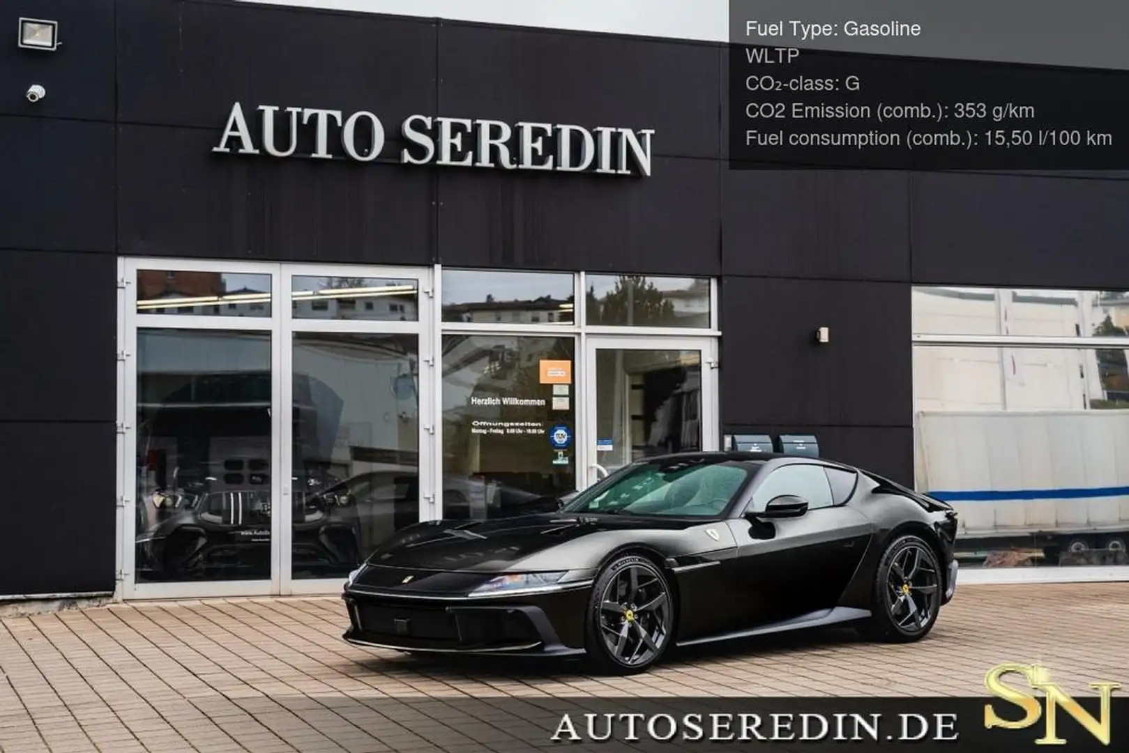 Ferrari 12 Cilindri FULL CARBON + LIFT + PANO Noir - 1
