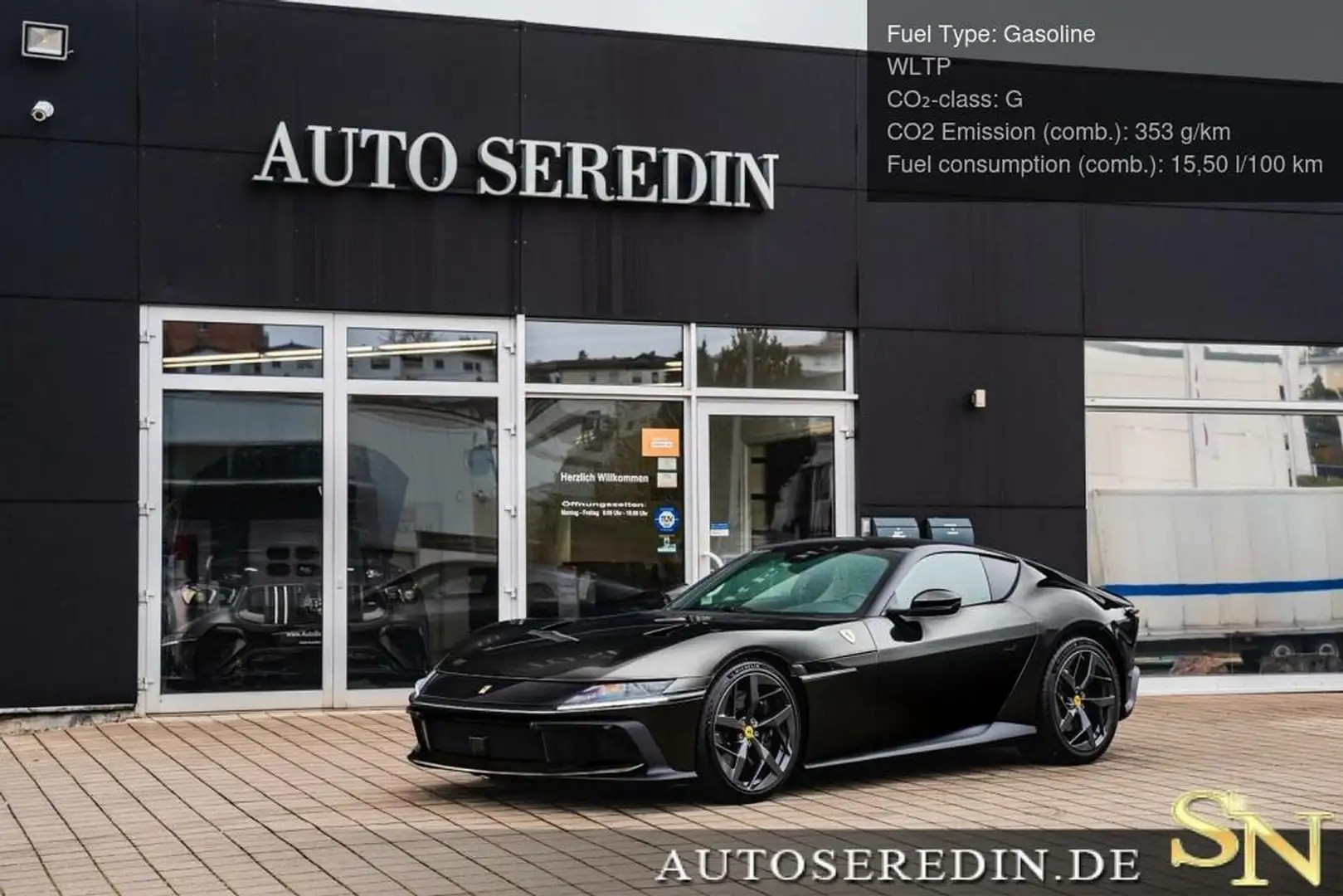 Ferrari 12 Cilindri FULL CARBON + LIFT + PANO Schwarz - 1