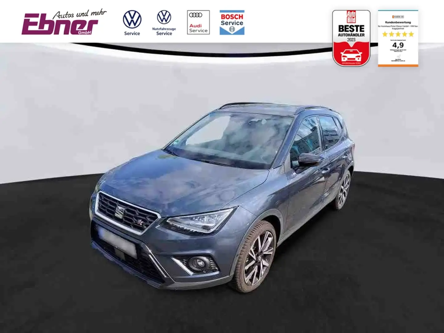 SEAT Arona FR EDITION 1.5TSI 150PS DSG ACC+LED+BEATS+NAVI+18 Schwarz - 1