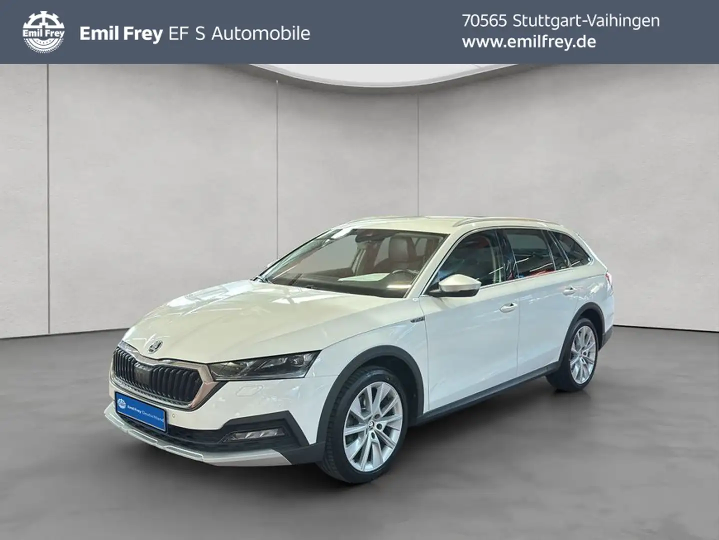 Skoda Octavia Combi Scout 2.0 TDI DSG 4x4 AHK Weiß - 1