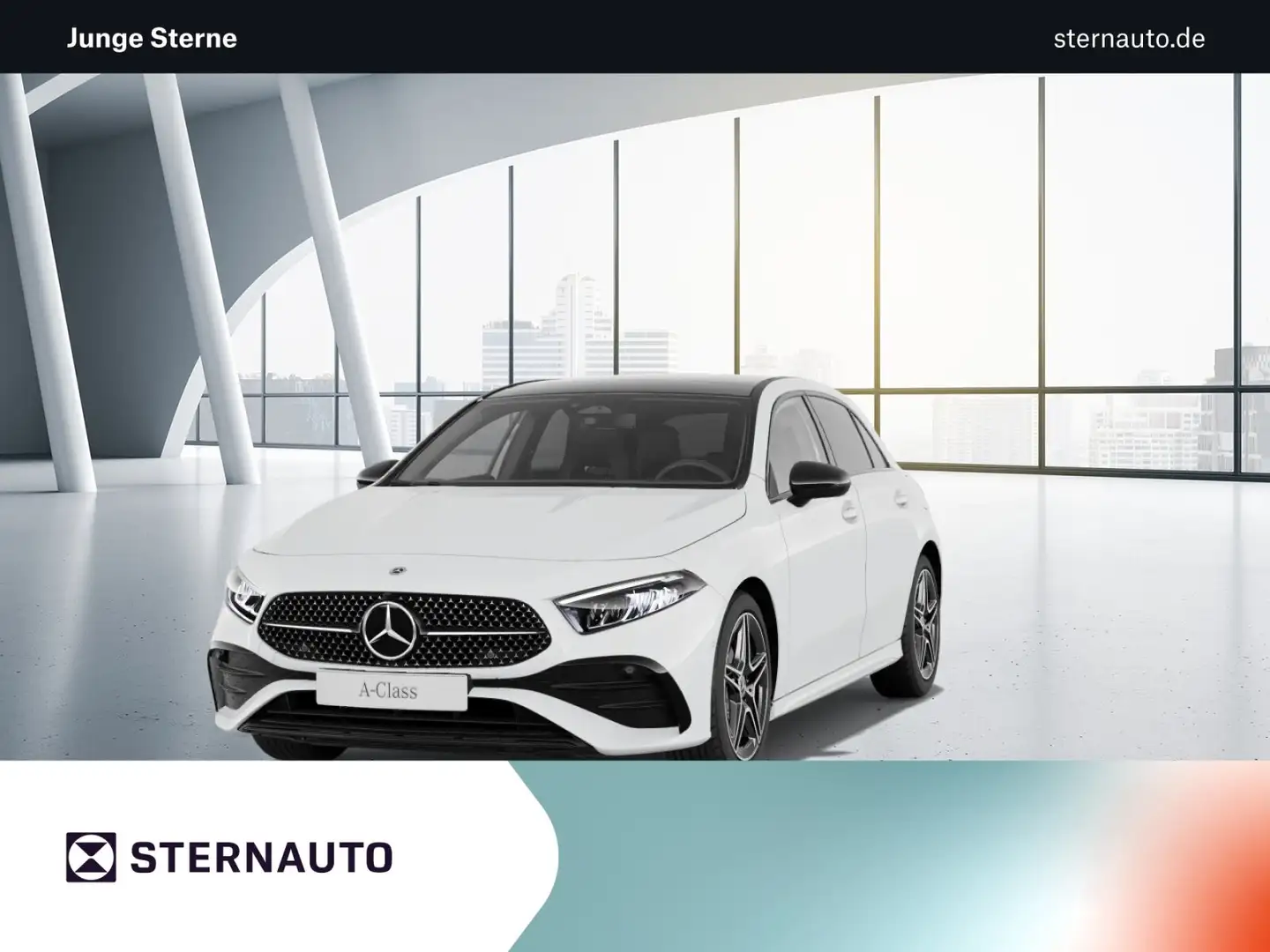 Mercedes-Benz A 180 A 180 AMG Line Navi Pano.-Dach Keyless-Go/Styling Blanco - 1