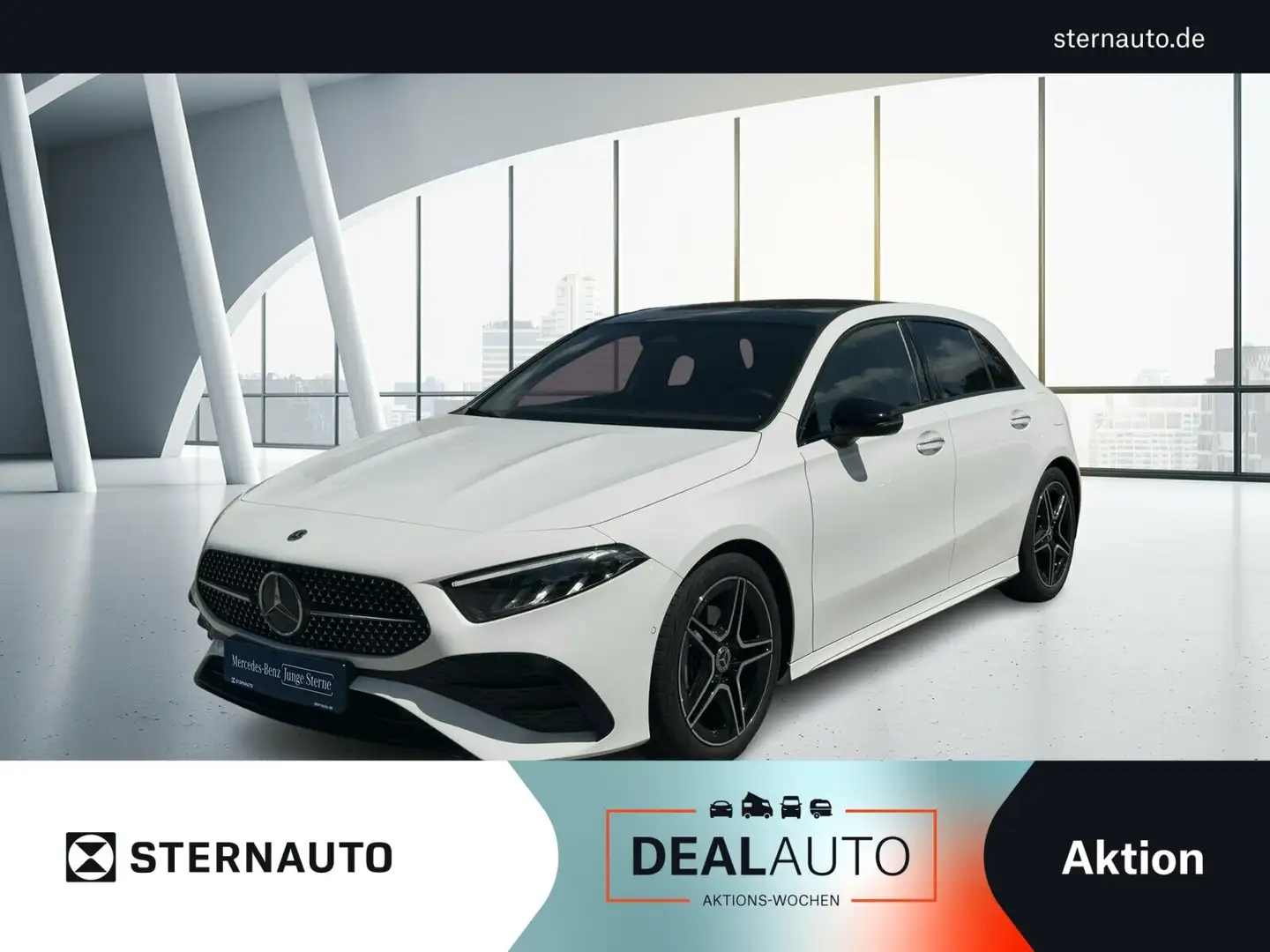 Mercedes-Benz A 180 A 180 AMG Line Navi Pano.-Dach Keyless-Go/Styling Blanc - 1