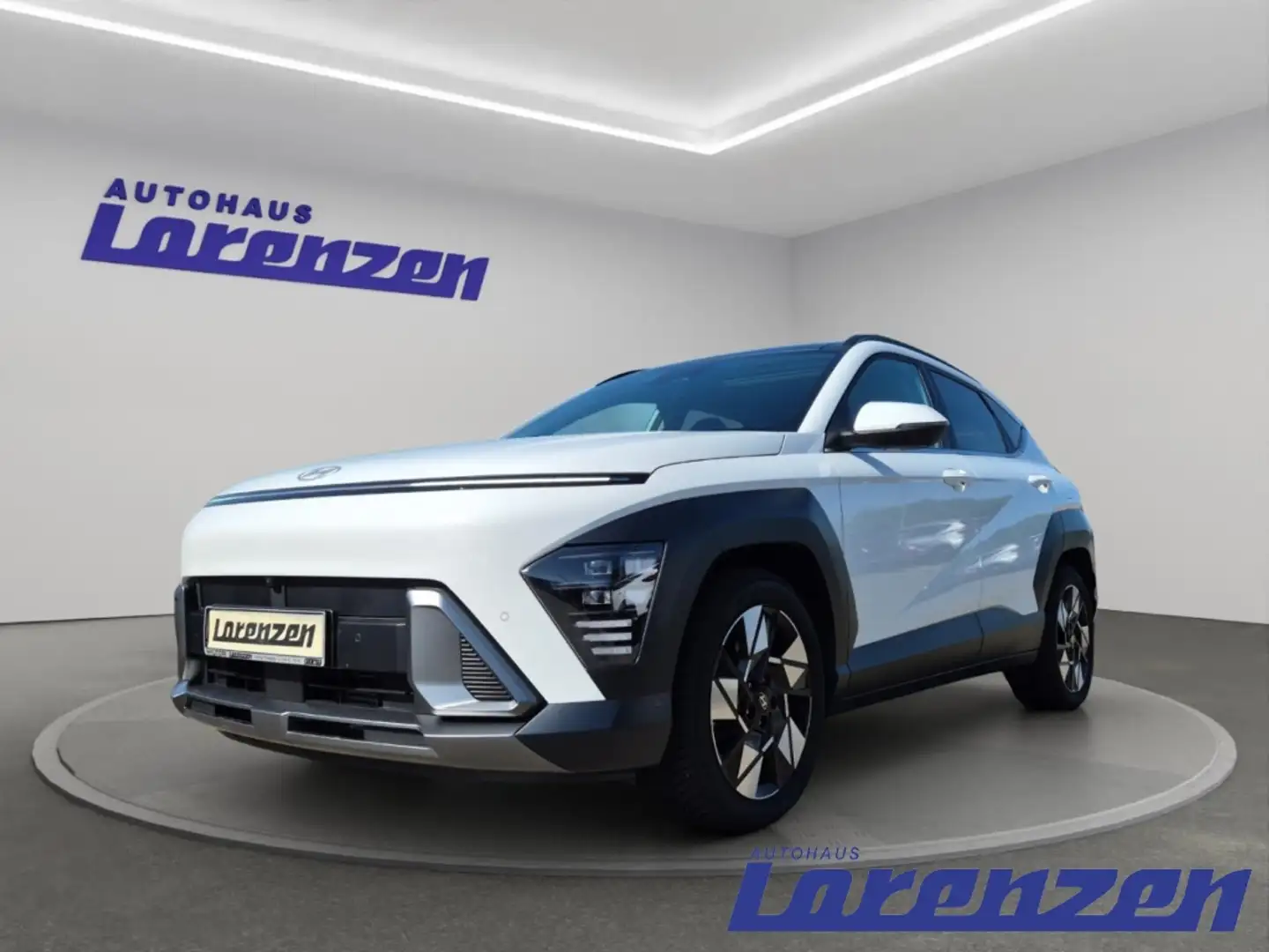 Hyundai KONA Prime DCT 4WD PRIME Glasschiebe El. Panodach Navi Weiß - 1