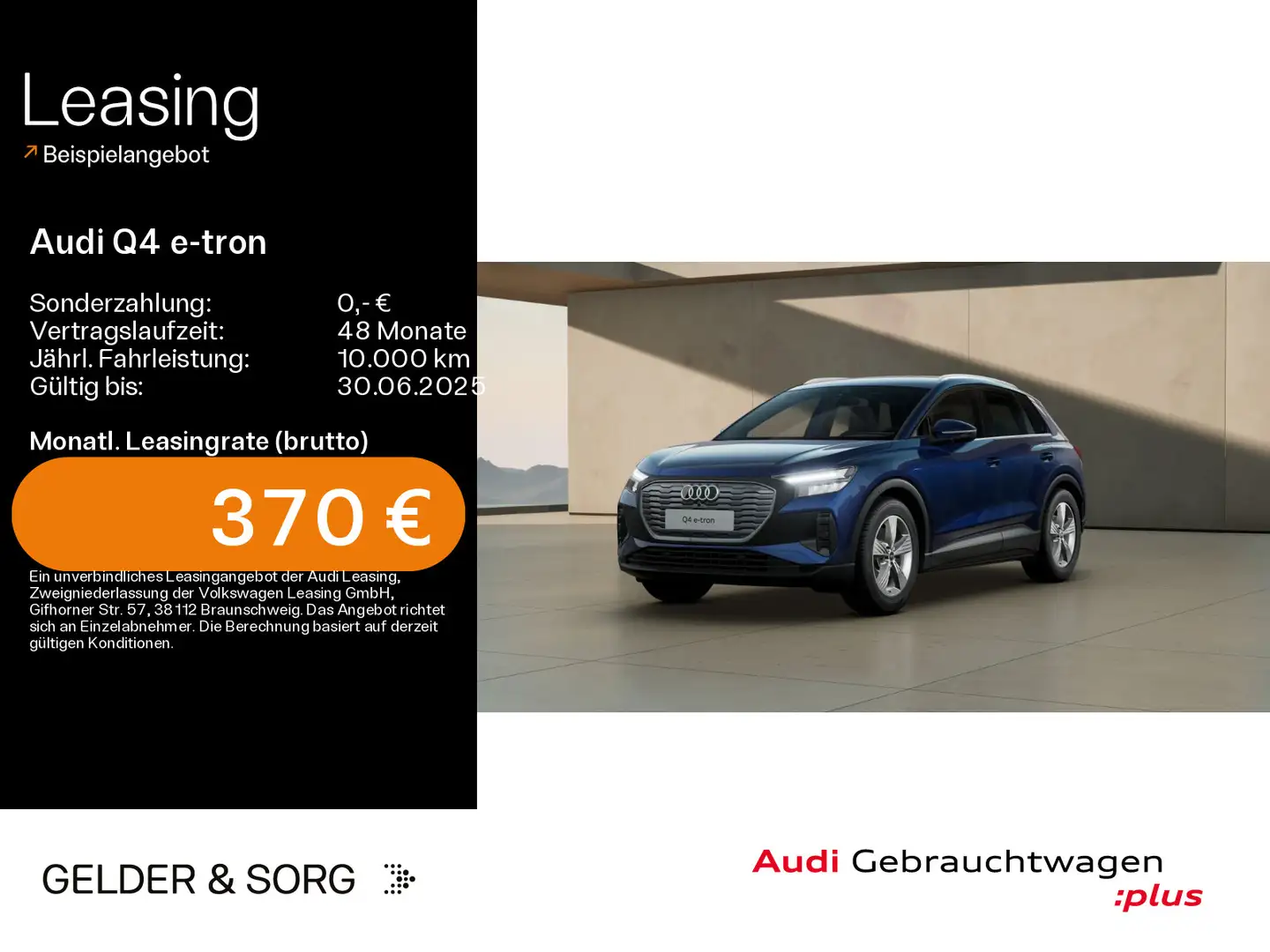 Audi Q4 e-tron 45 Navi*AHK*Smartphone-Paket Blau - 1