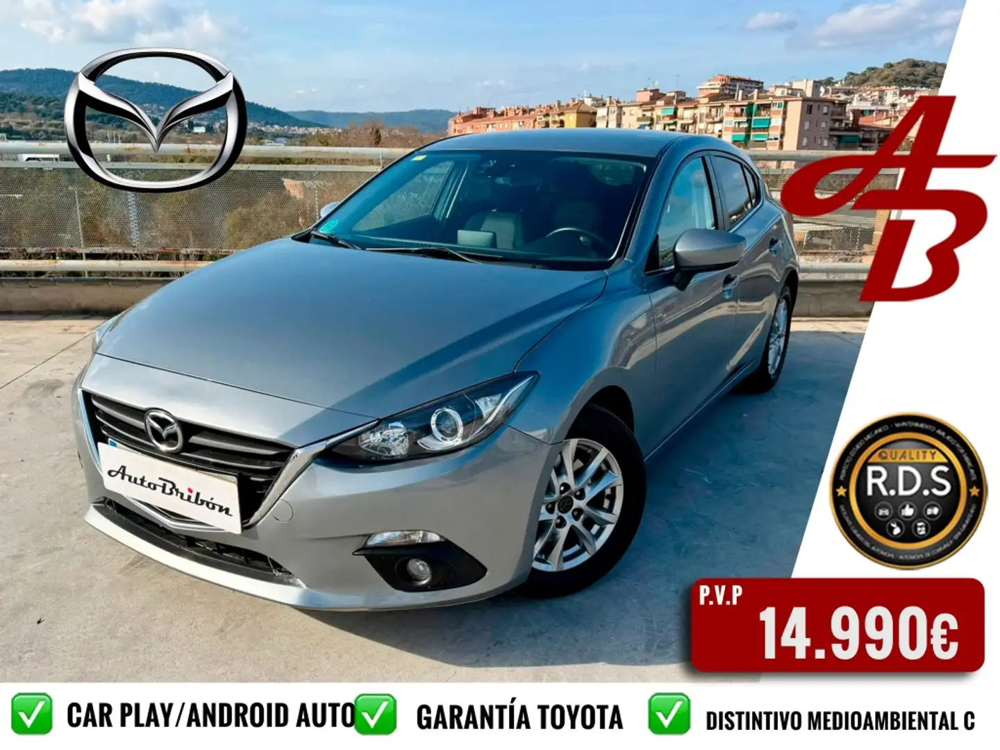 Mazda 3 2.2 Luxury Navegador Plateado - 1