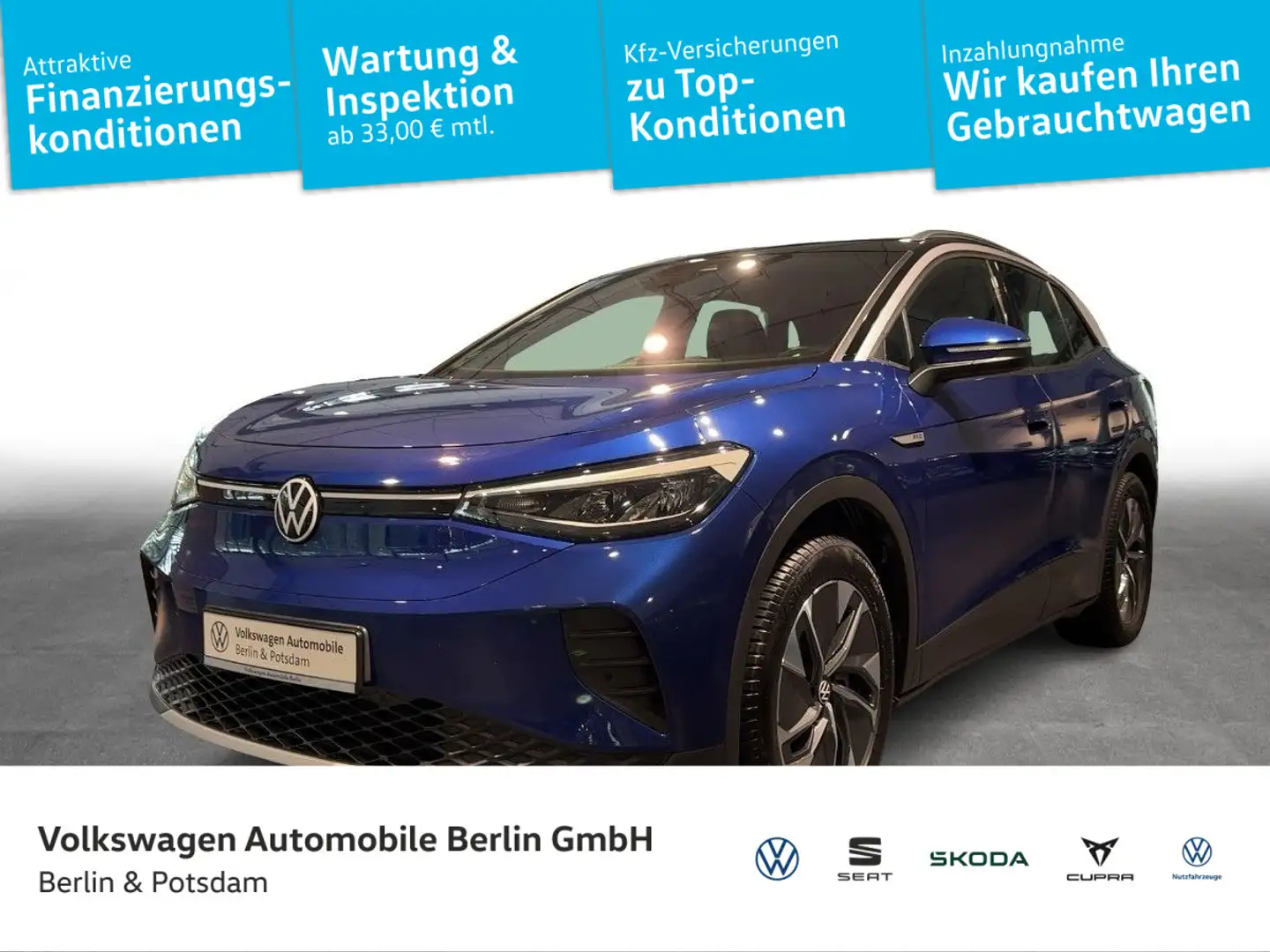 Volkswagen ID.4 Pro NAVI LED 77kWh PDC SHZ Bleu - 1