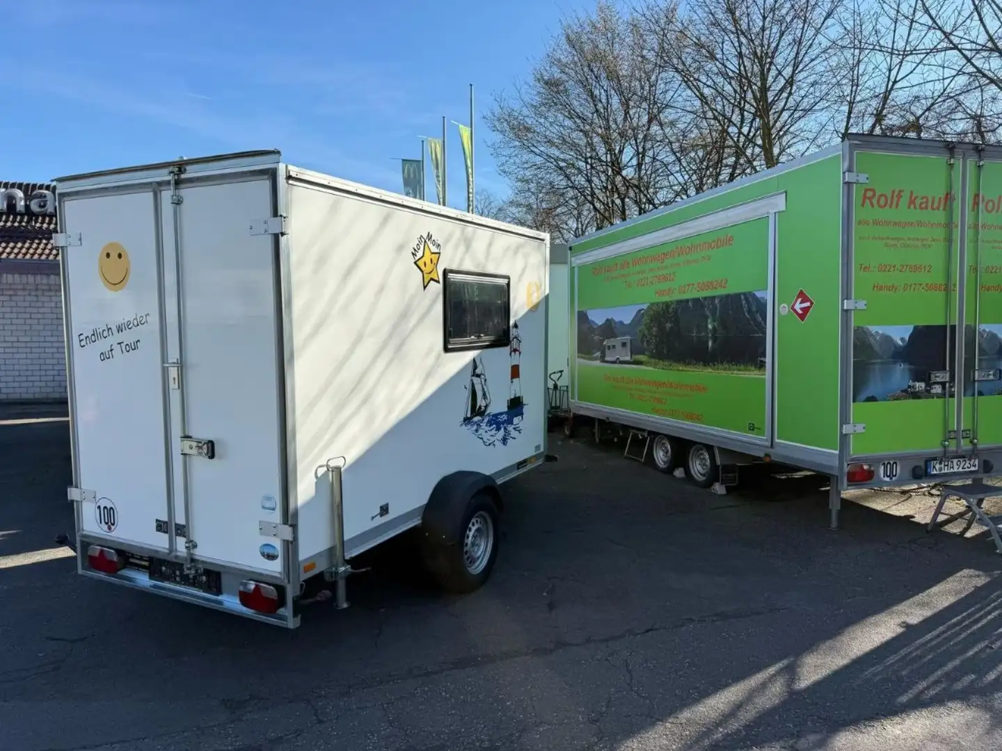 Autres Meyer-Mini Camper/Wohnanhänger/100kmh/Festbett - 1