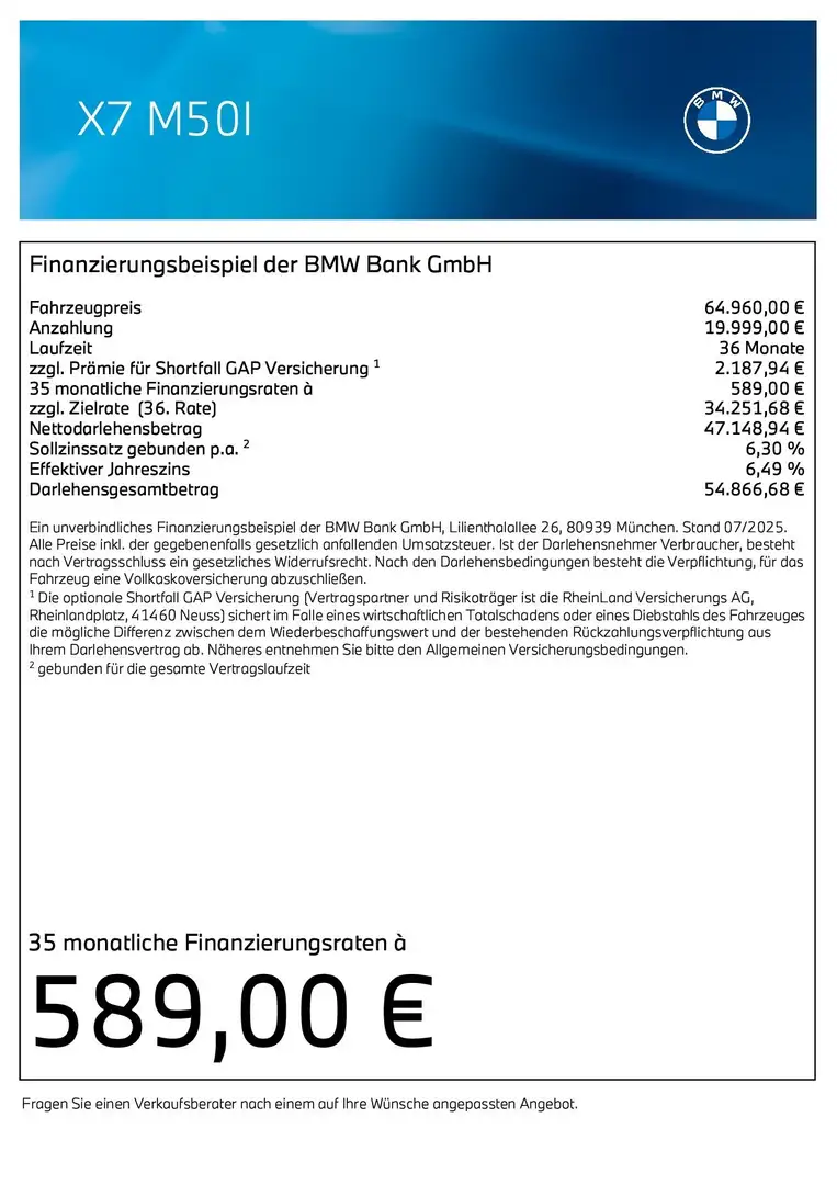 BMW X7 M 50i Gestiksteuerung Head-Up HK HiFi DAB AHK Zwart - 2
