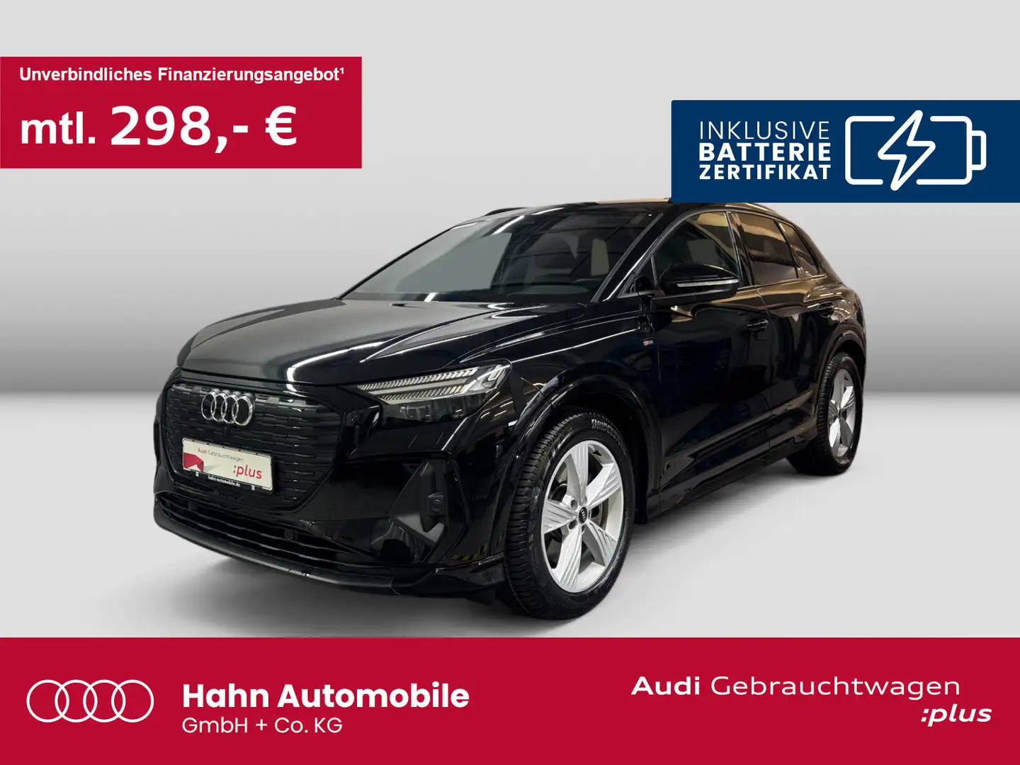 Audi Q4 e-tron 40 S line AHK Matrix Virtual Navi Sitz Schwarz - 1