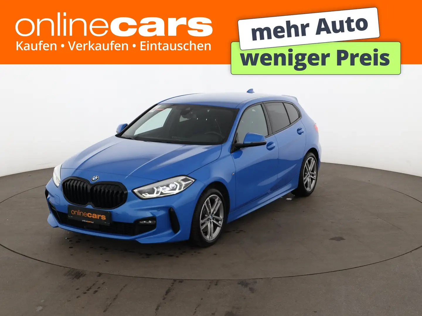BMW 118 d M-Sport Aut LED DIGITAL-TACHO LEDER NAVI Blau - 1