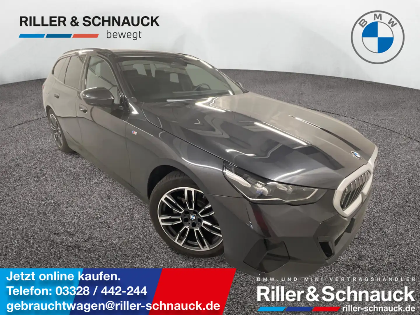 BMW 520 i Touring M Sport ACC+HK+LED+KAM+SHZG Grau - 1