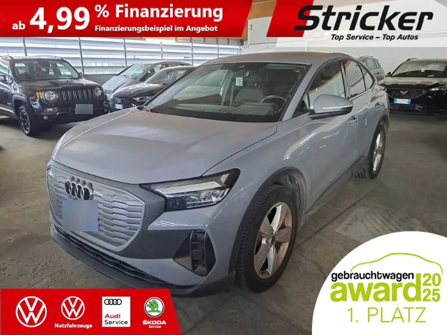Audi Q4 e-tron Sportback 40 308,-ohne Anzahlung Navi Kamera Grau - 2