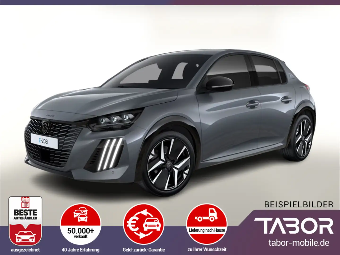 Peugeot 208 156 GT 11kW-OBC Kam LED PDC Keyl CarPlay BT Gris - 1