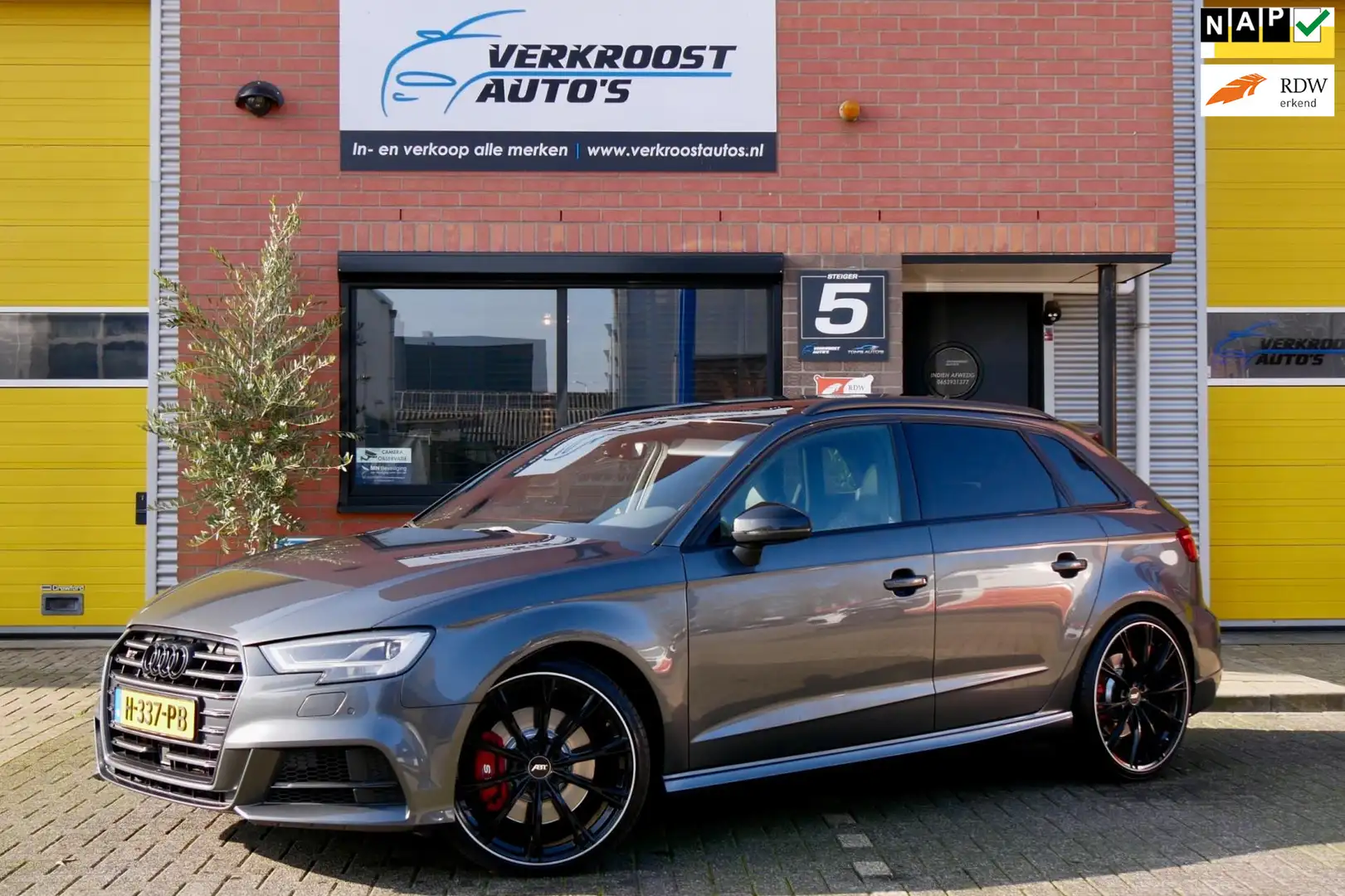 Audi S3 2.0 TFSI S3 quattro Pro Line Plus. pano. schaalsto Gris - 1