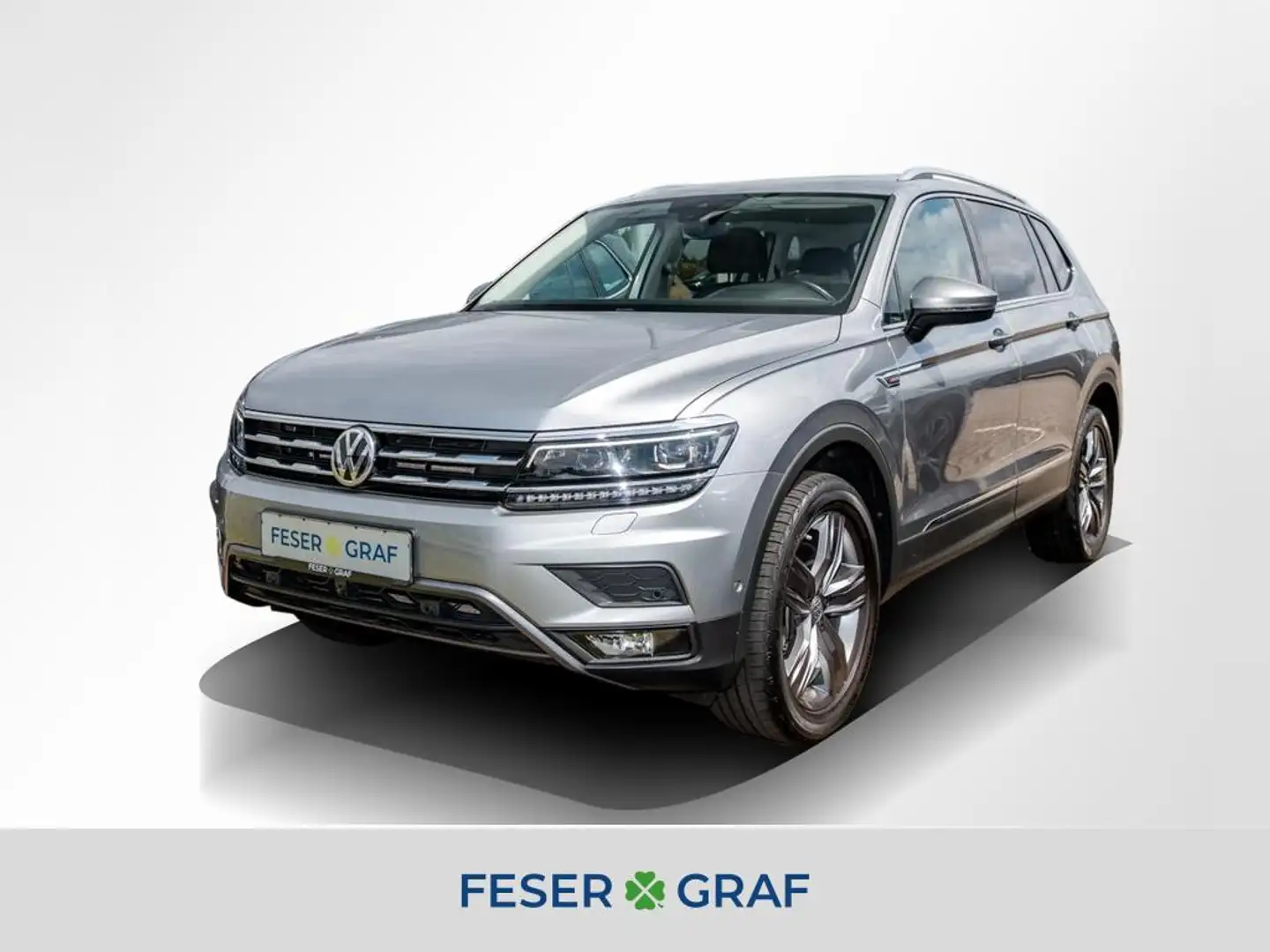 Volkswagen Tiguan Allspace 2.0 TDI 4M HIGHLINE LED/NAVI/HuD/360°KAMERA/ Silber - 1