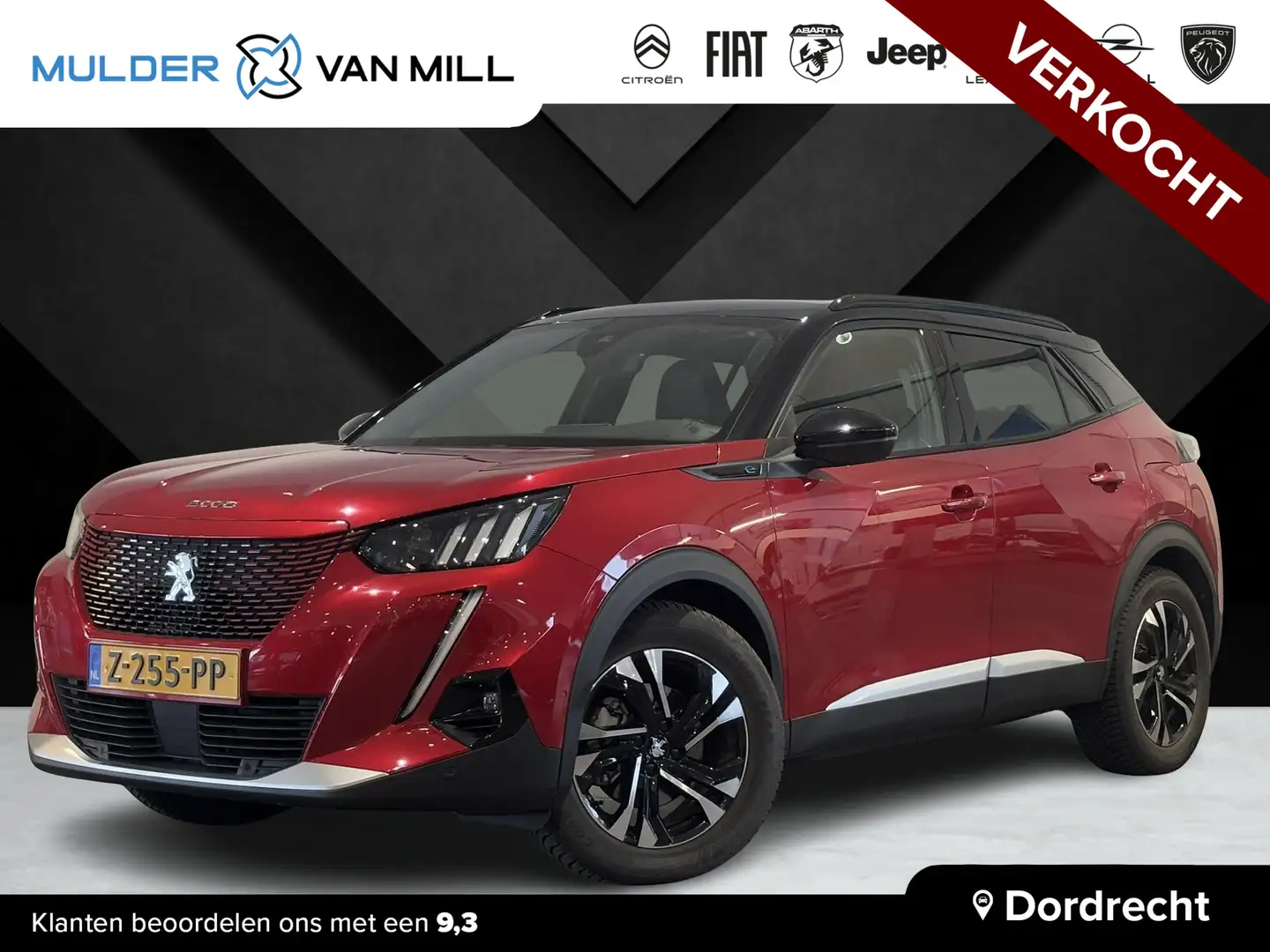 Peugeot e-2008 GT 3-FASEN 50kWh 136pk AUTOMAAT | SCHUIF/KANTELDAK Rosso - 1