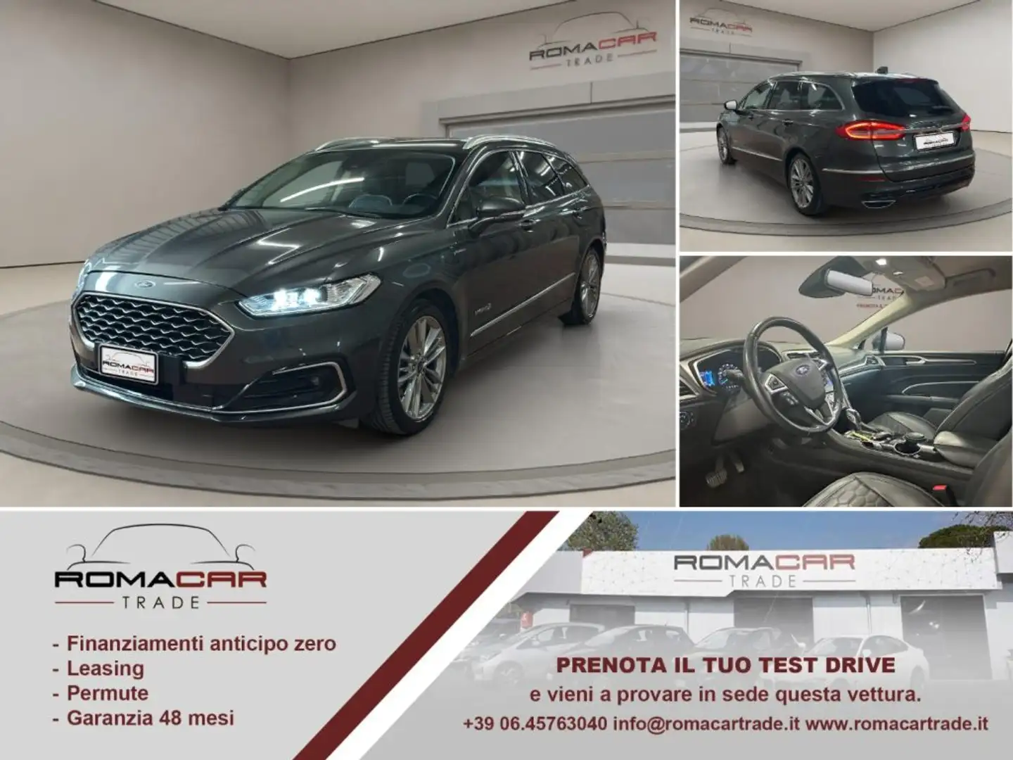 Ford Mondeo Full Hybrid 2.0 187 CV eCVT SW Vignale IN SEDE! Grigio - 1