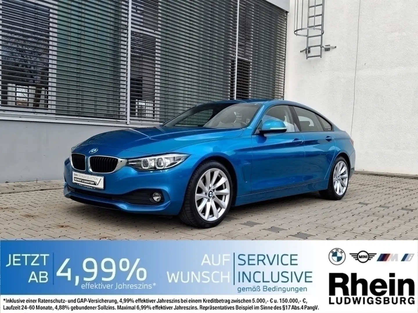 BMW 420 d Gran Coupé Advantage Navi.18LMR.PDCv+h.DAB Blau - 1