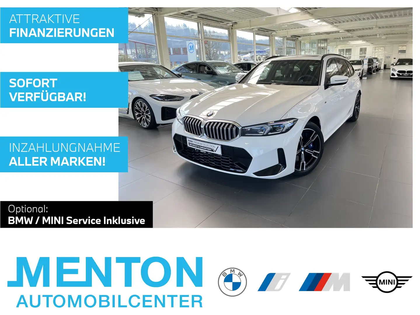 BMW 320 d xDrive Touring M-Sportpaket/ AHK/LCProf./ad.LED/ Weiß - 1