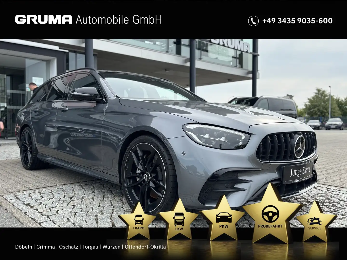 Mercedes-Benz E 53 AMG Mercedes-AMG E 53 4M+ T Night+AHK+Burm+KeyGo+Dis Grau - 1